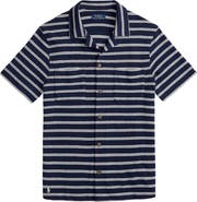 Polo Ralph Lauren Stripe Pointelle Camp Shirt
