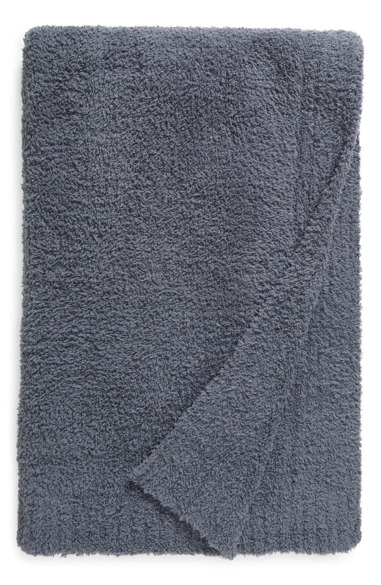 Barefoot Dreams<sup>®</sup> CozyChic<sup>®</sup> Throw Blanket, Main, color, Shadow Blue