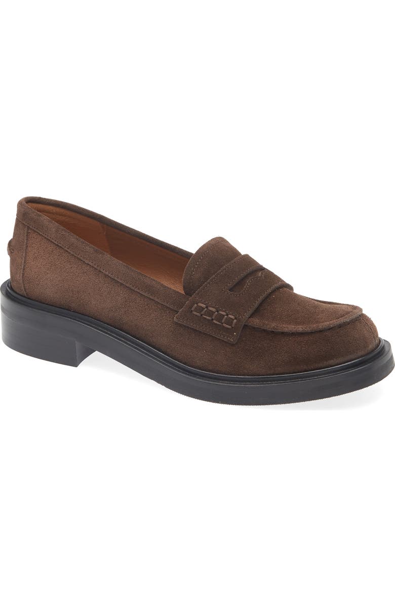 ATP ATELIER Albaredo Penny Loafer, Main, color, Walnut