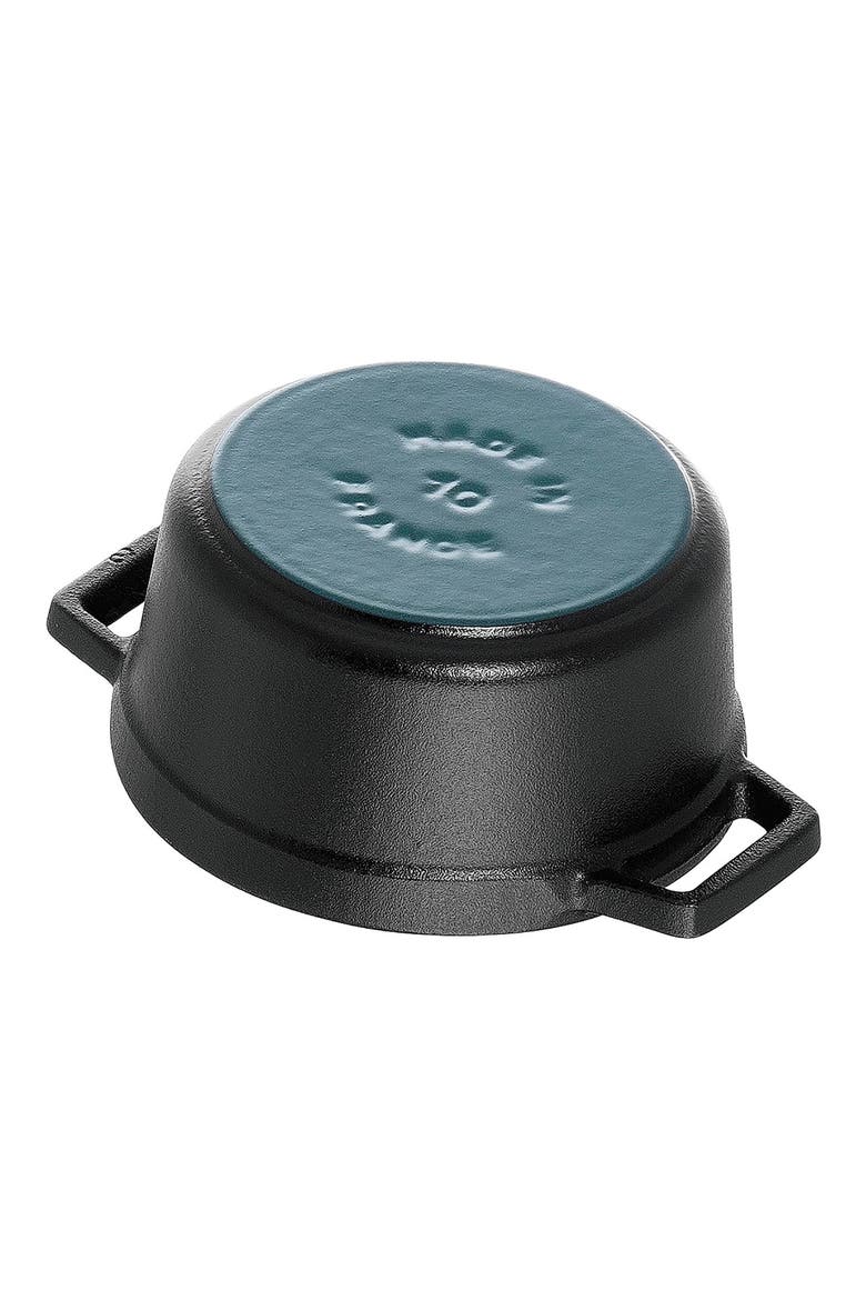 Enameled Cast Iron 0.25-Quart Mini Cocotte, Alternate, color, MATTE BLACK