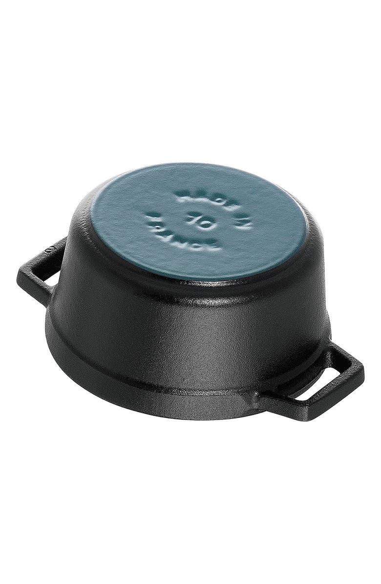 Staub Enameled Cast Iron 0.25-Quart Mini Cocotte, Alternate, color, Matte Black