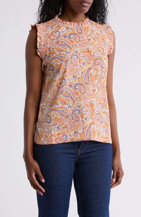 Smocked Sleeveless Top