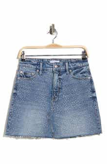 Good American Diamond Denim Miniskirt