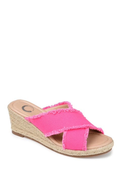 JOURNEE Shanni Slip-On Espadrille Wedge Sandal (Women)