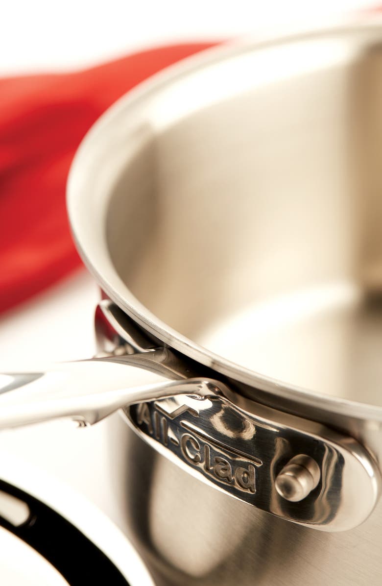 All-Clad D5 Stainless Brushed 5-Ply Bonded 1.5-Quart Sauce Pan with Lid, Alternate, color,
