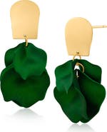 JARDIN Ginkgo Leaf Flutter Drop Earrings