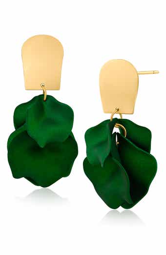 JARDIN Ginkgo Leaf Flutter Drop Earrings
