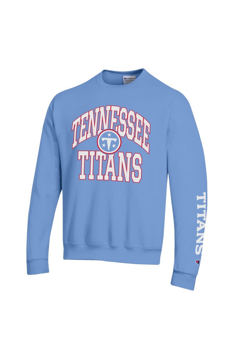 Champion Men's Champion  Light Blue Tennessee Titans Powerblend Fleece Sweatshirt, Alternate, color, Light Blue