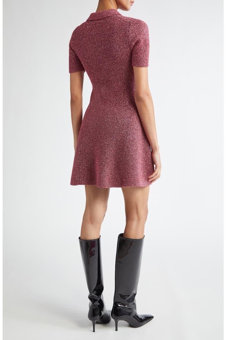 ganni knit dress Sparkle Fit & Flare Sweater (Women) Blue knit midi dress