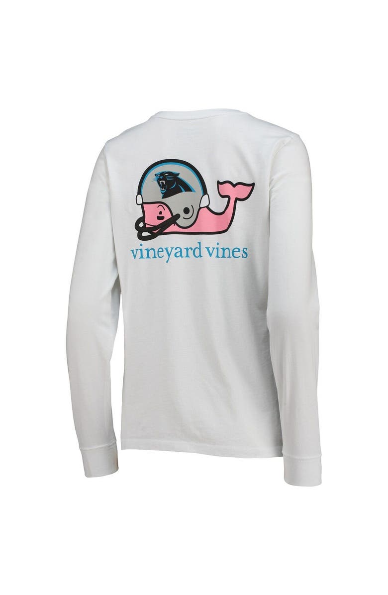 vineyard vines Women's Vineyard Vines White Carolina Panthers Helmet Long Sleeve T-Shirt, Alternate, color, 