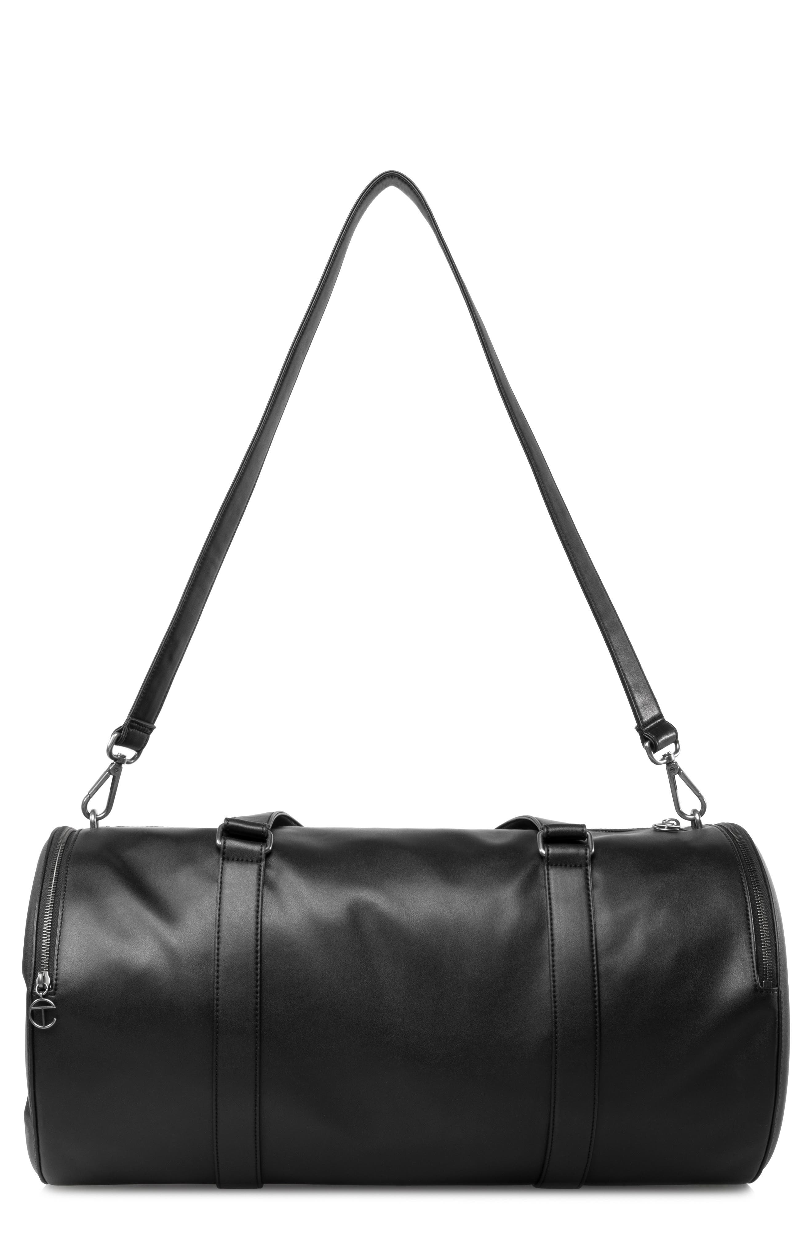 TELFAR Large Faux Leather Duffle Bag, Main, color, 