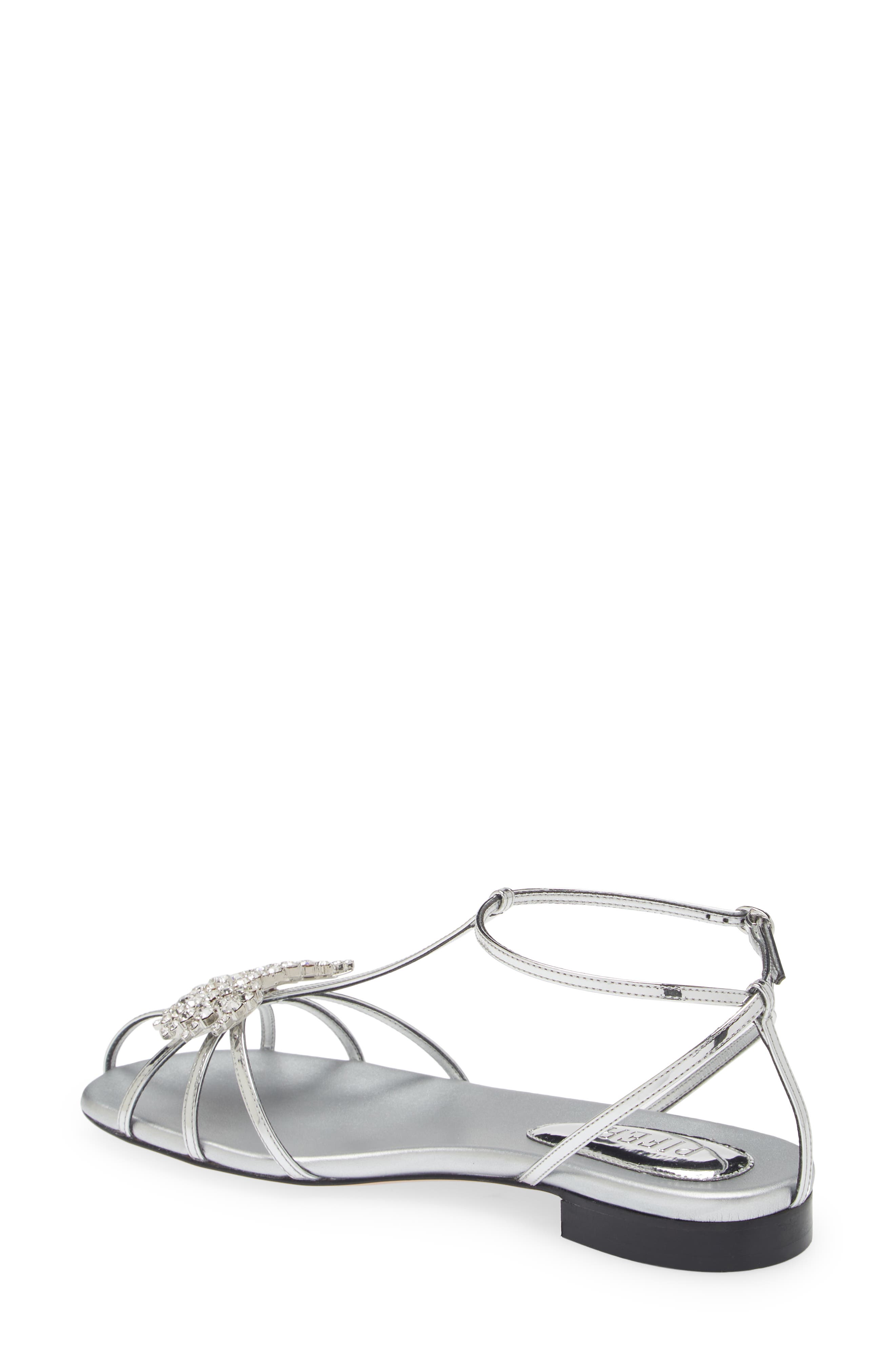 Piferi Maggio Metallic Flat Sandal, Alternate, color, 