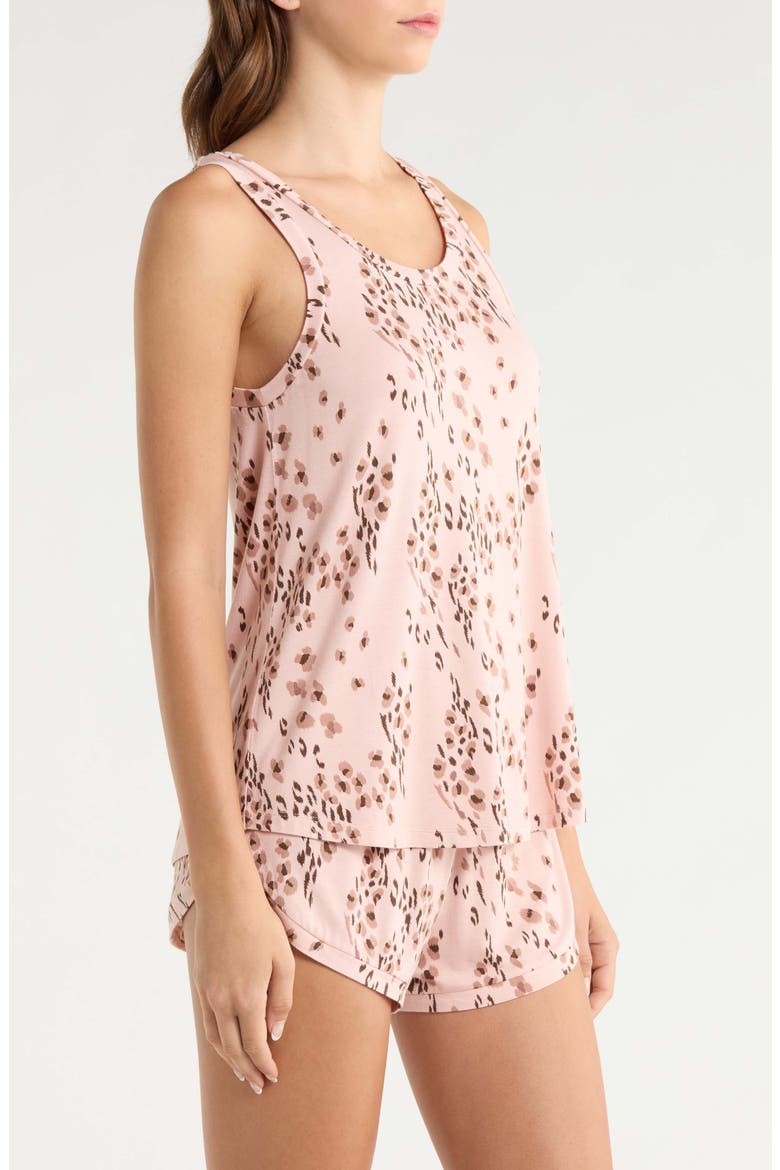 Good Times Short Pajamas, Alternate, color, BEIGE LEOPARD
