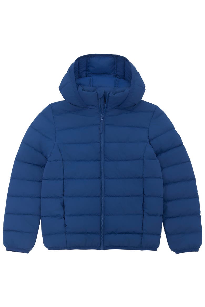 Kids' Hudson Lightweight Hooded Puffer Jacket, Alternate, color, Blue