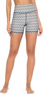 Spiritual Gangster Mystic Trail Euphoria Print High Waist Bike Shorts
