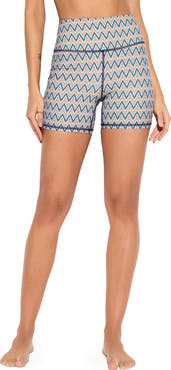 Spiritual Gangster Mystic Trail Euphoria Print High Waist Bike Shorts