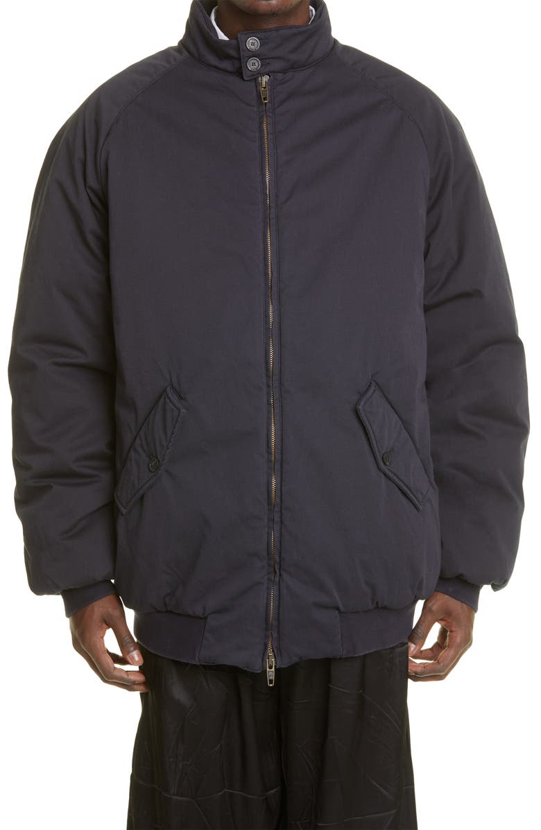 Balenciaga Men's Harrington Oversize Bomber Jacket, Main, color, 