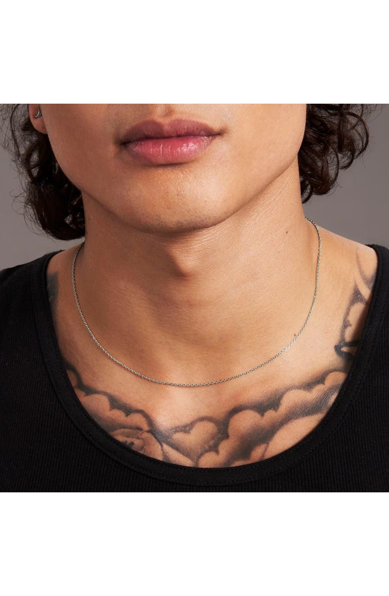 7879 Diamond Cut Cable Chain Necklace, Alternate, color, Platinum