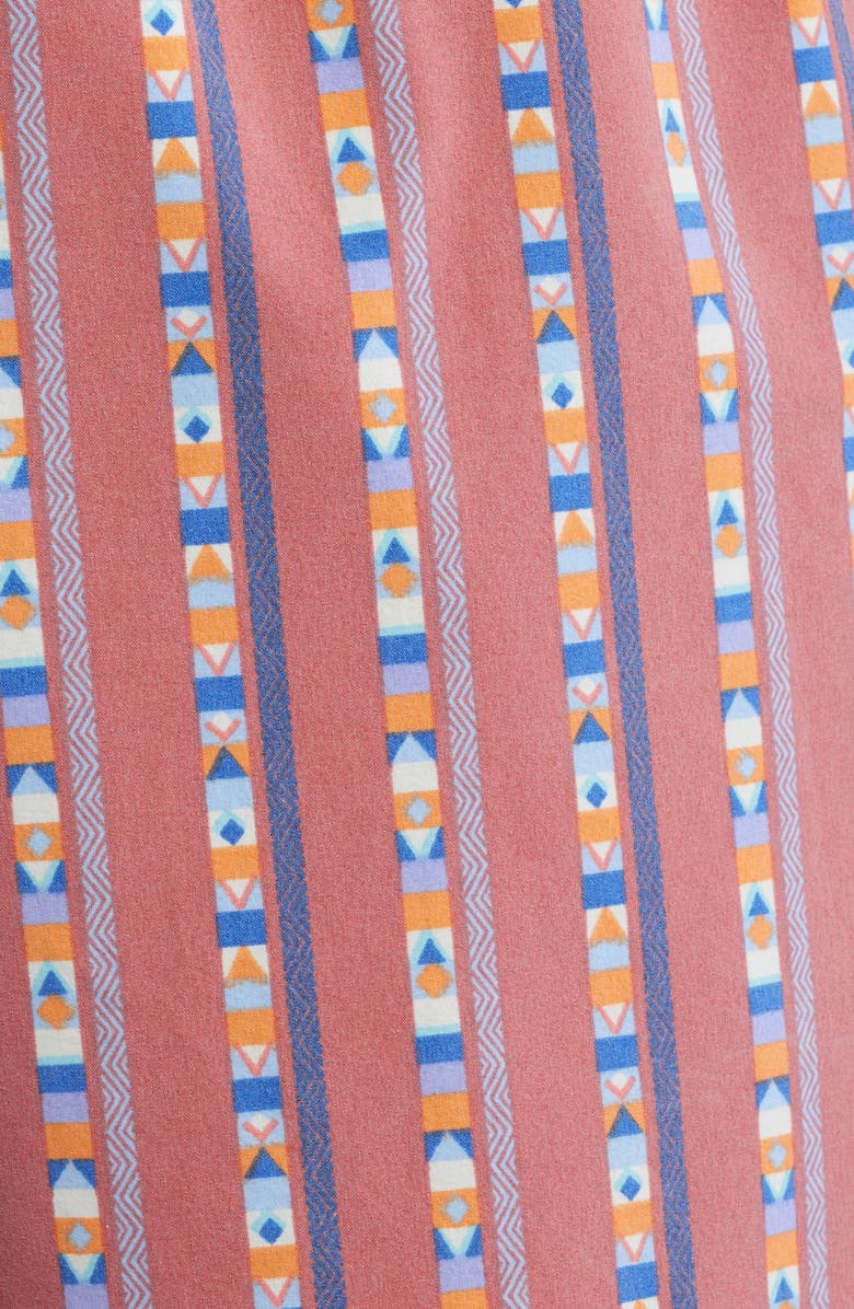 Fair Harbor Bungalow Swim Trunks, Alternate, color, Red Sailing Stripe