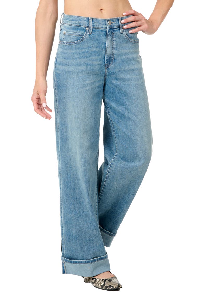 High Rise Wide Leg, Main, color, MEDIUM BLUE