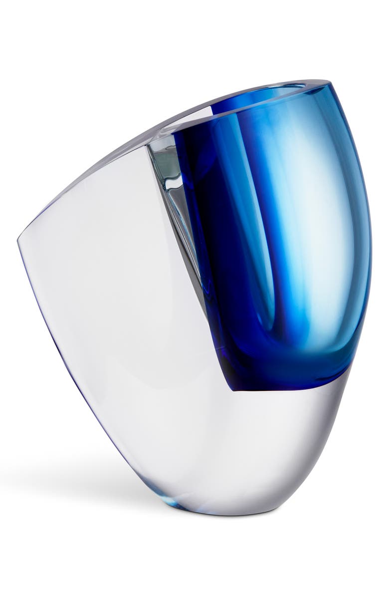 Kosta Boda Mirage Large Vase, Main, color, Blue