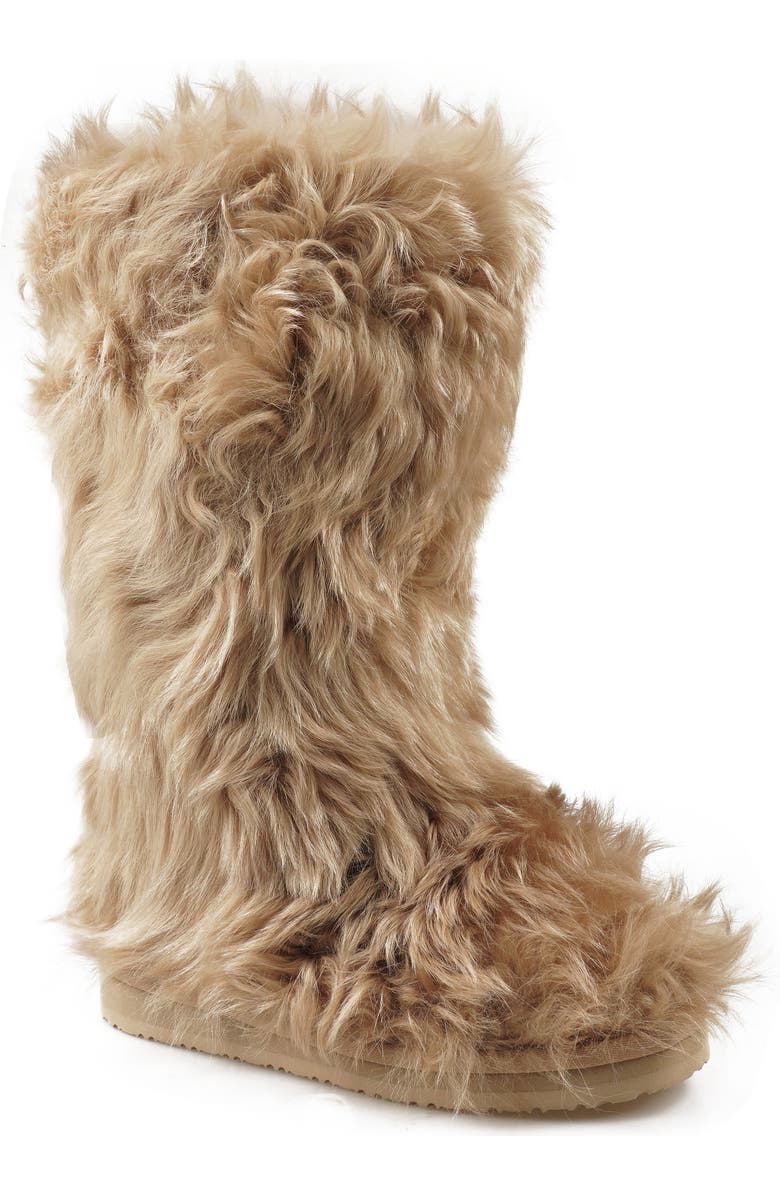 ZIGI Raylynn Genuine Shearling Boot, Main, color, Natural