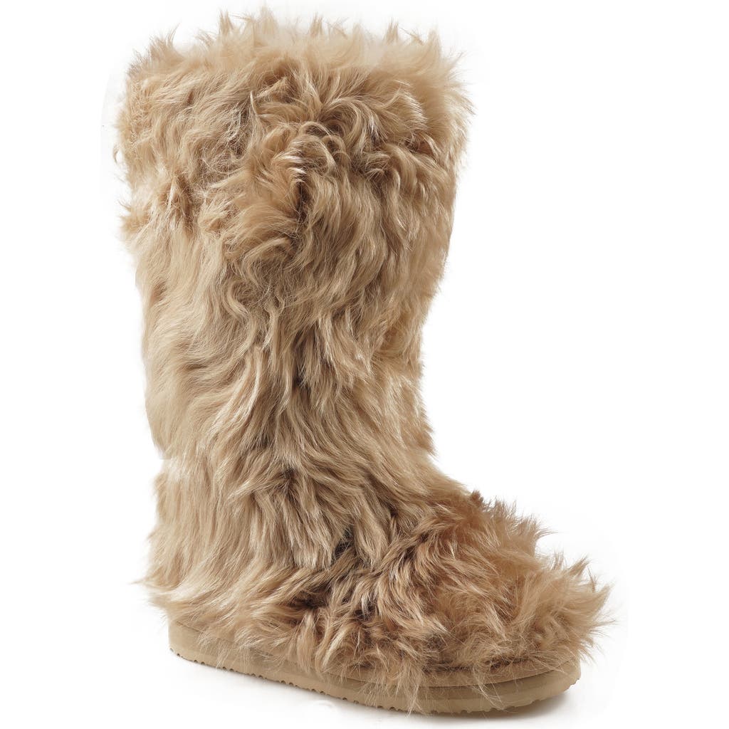 Zigi Raylynn Faux-fur Tall Boot In Natural