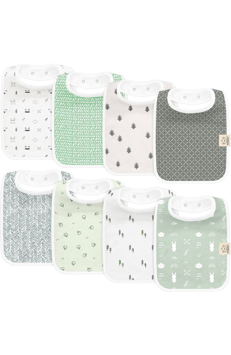 KeaBabies 8-Pack Coast Drool Bibs, Main, color, Nordic