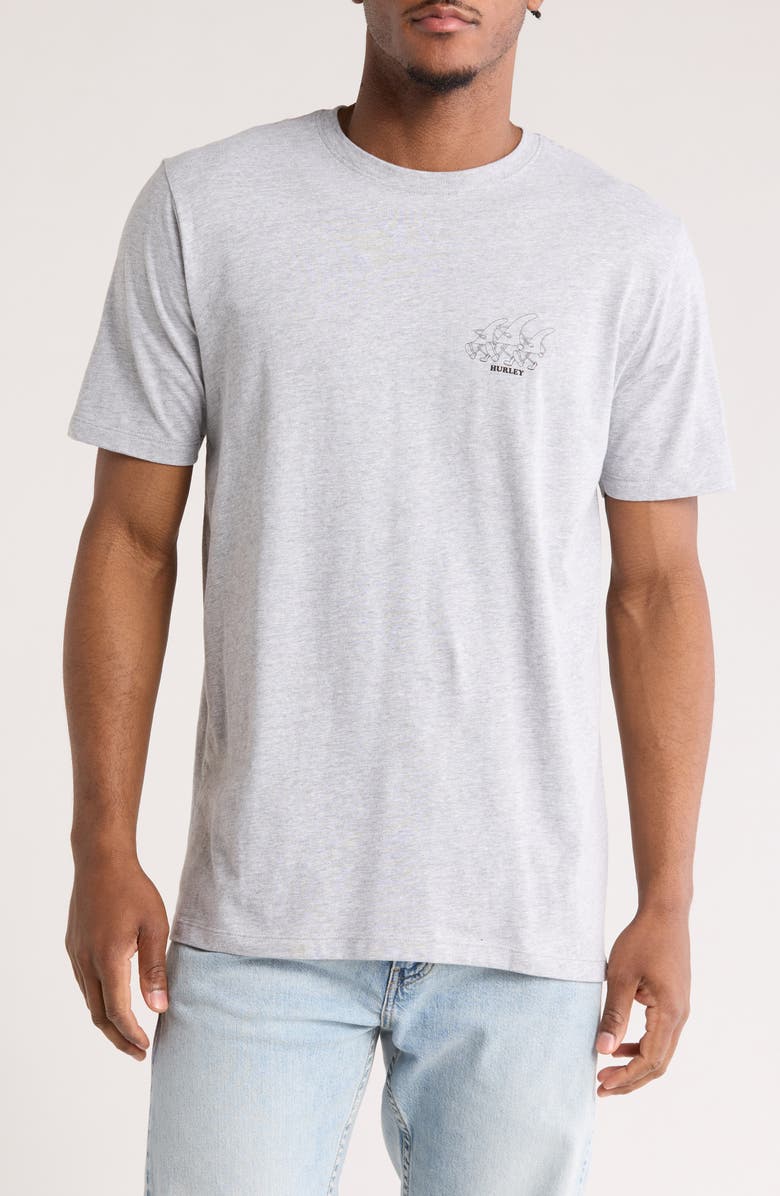 Hurley Everyday Thruster Cotton Graphic T-Shirt, Main, color, Dark Grey Heather