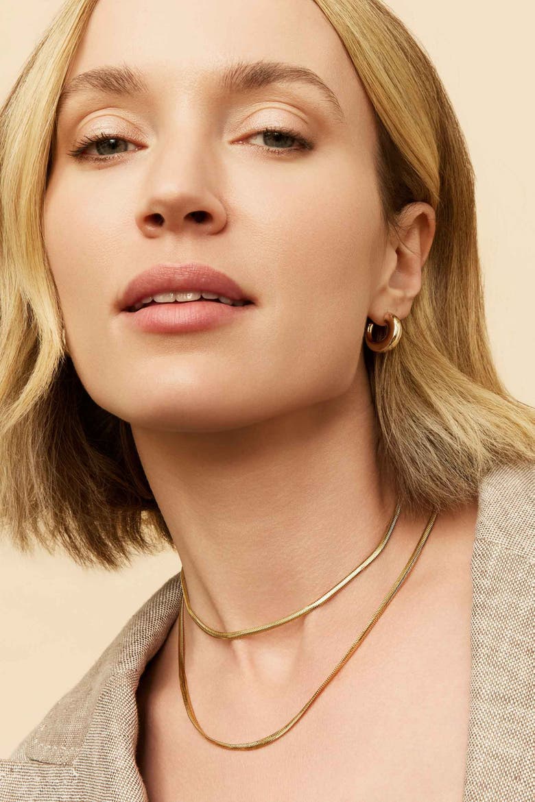 14K Yellow Gold Snake Charmer Chain Choker, Alternate, color, Yellow Gold