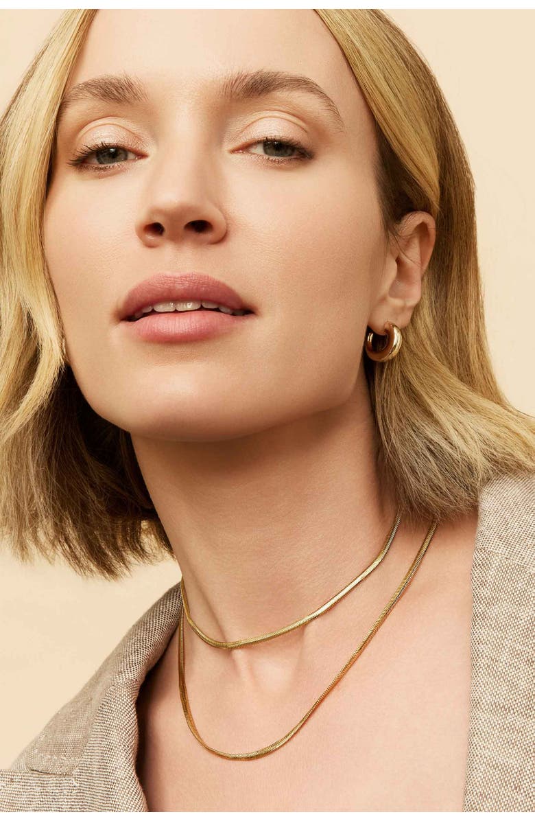 Oradina 14K Yellow Gold Snake Charmer Chain Choker, Alternate, color, Yellow Gold