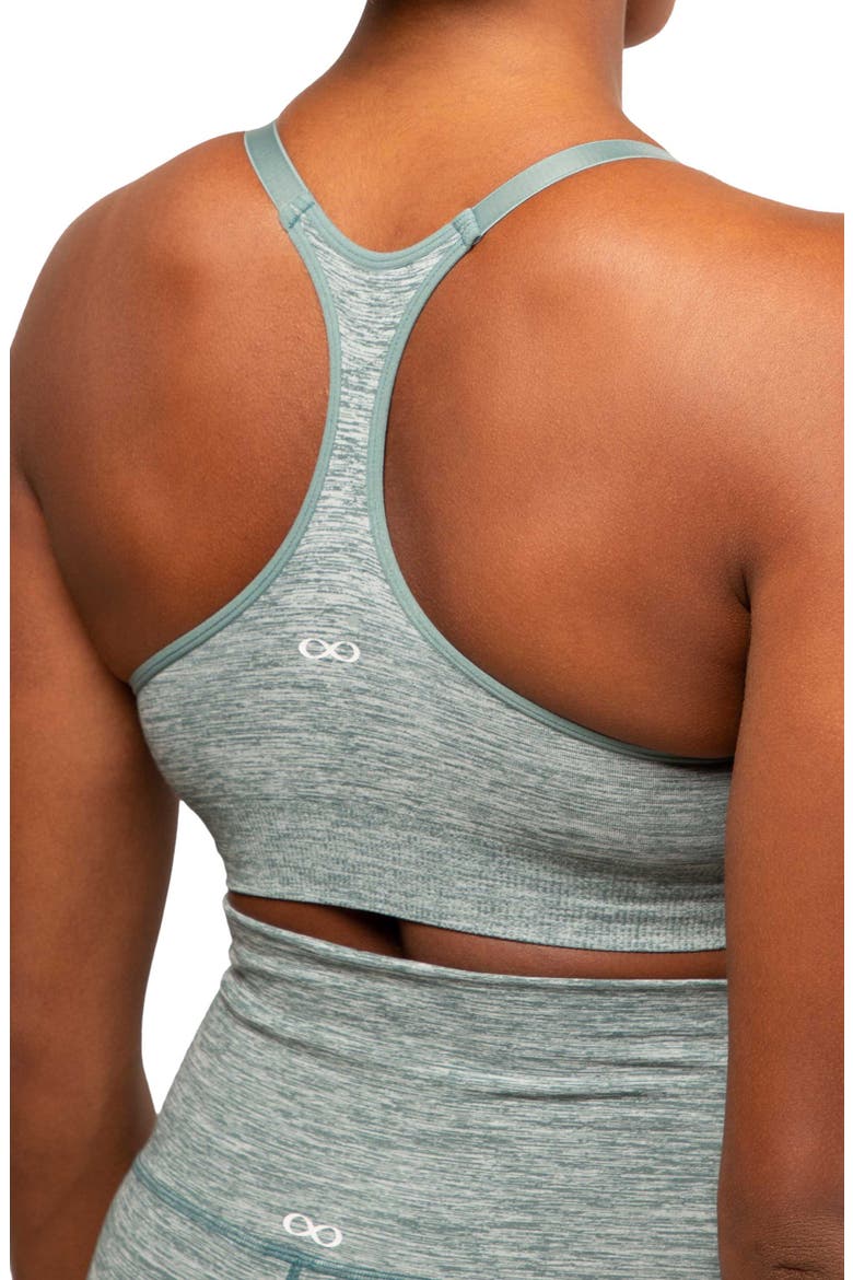 Layla Yoga Racer Back Nursing bra, Alternate, color, TEAL MELANGE