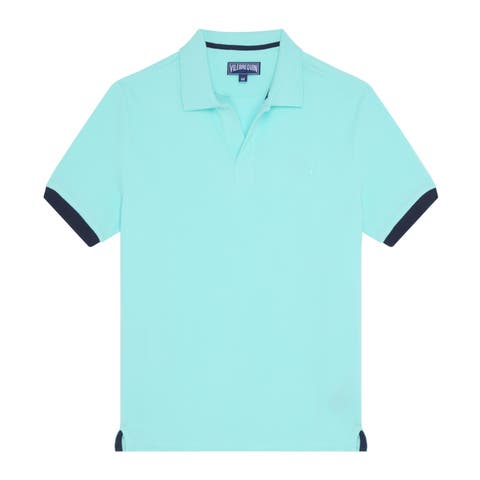 Men's Solid Cotton Polo