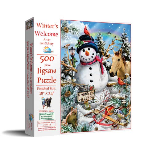 Winter's Welcome 500 piece Jigsaw Puzzle for Adults