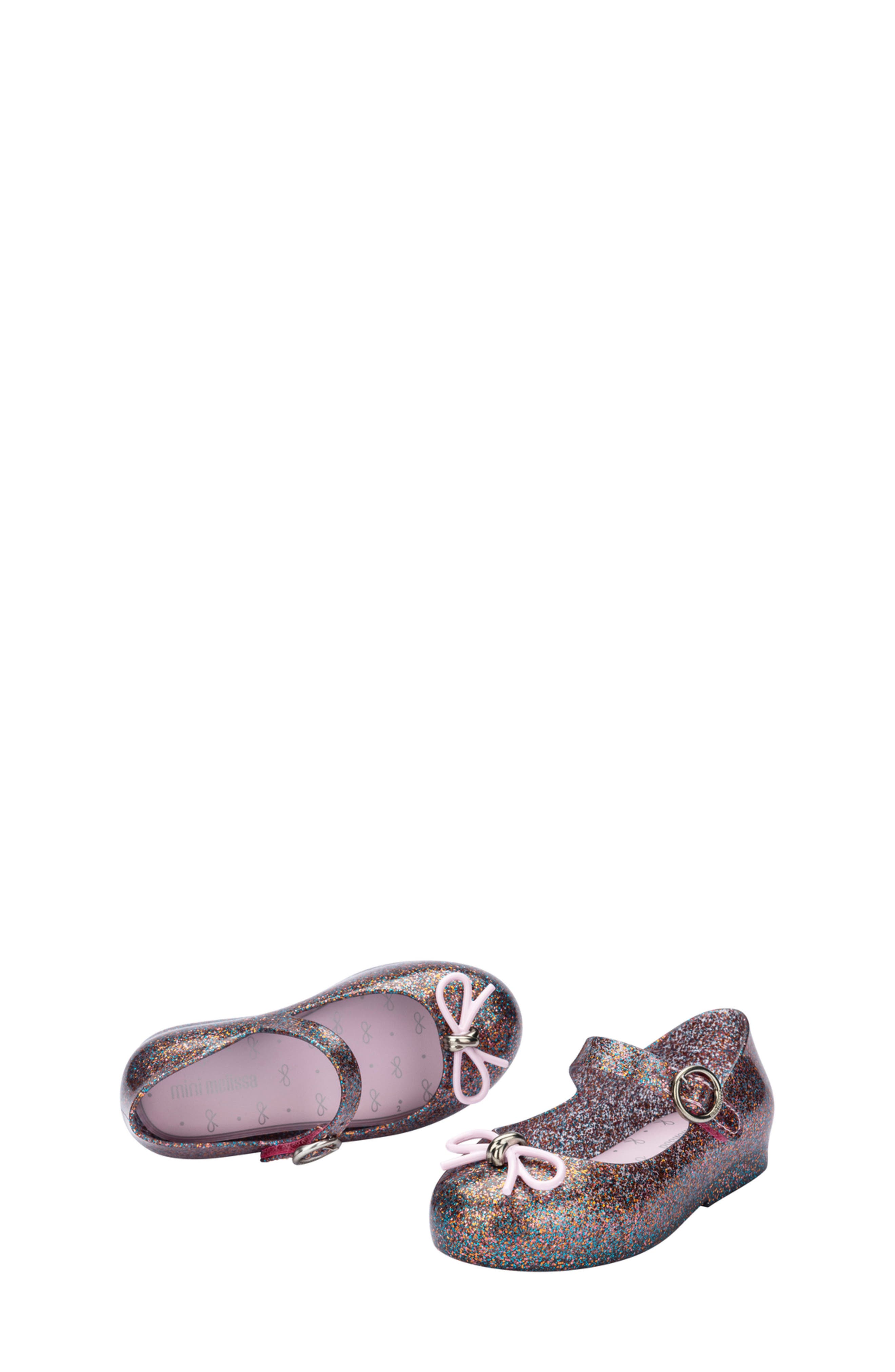 Sweet Mary Jane Flat, Alternate, color, GLITTER PINK
