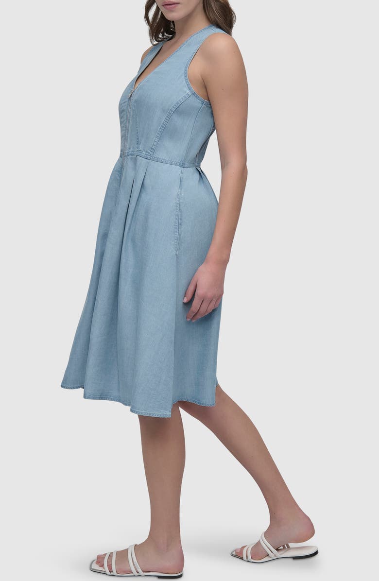 DKNY Sleeveless A-Line Dress, Alternate, color,