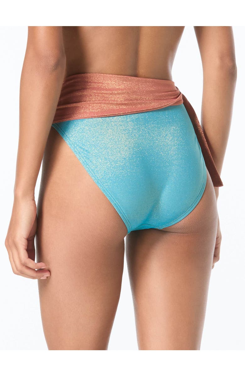 Vince Camuto High Waist Side Tie Bikini Swim Bottom, Alternate, color, Zenith