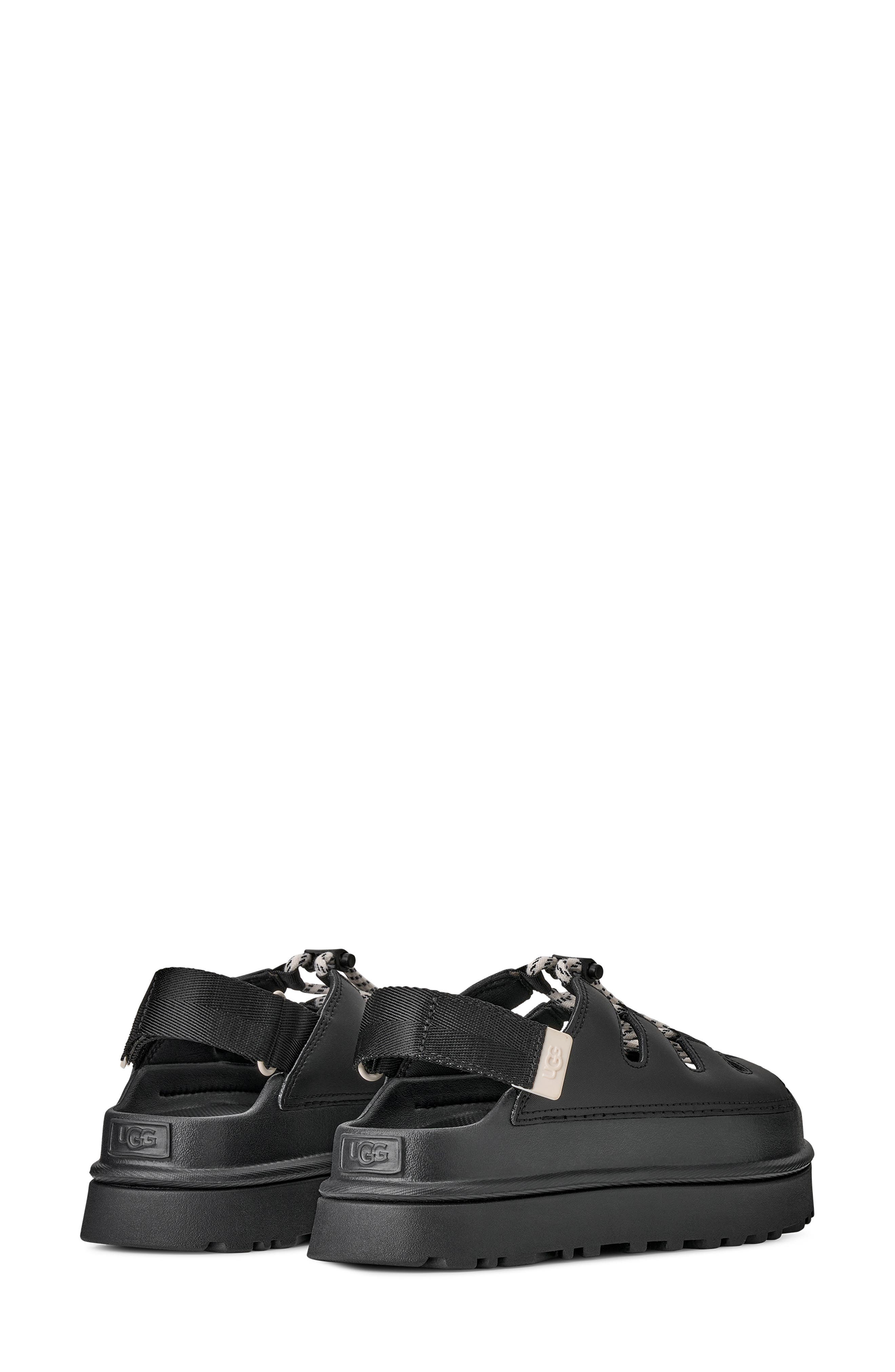 UGG<sup>®</sup> GoldenGlow Sandal, Alternate, color, Black