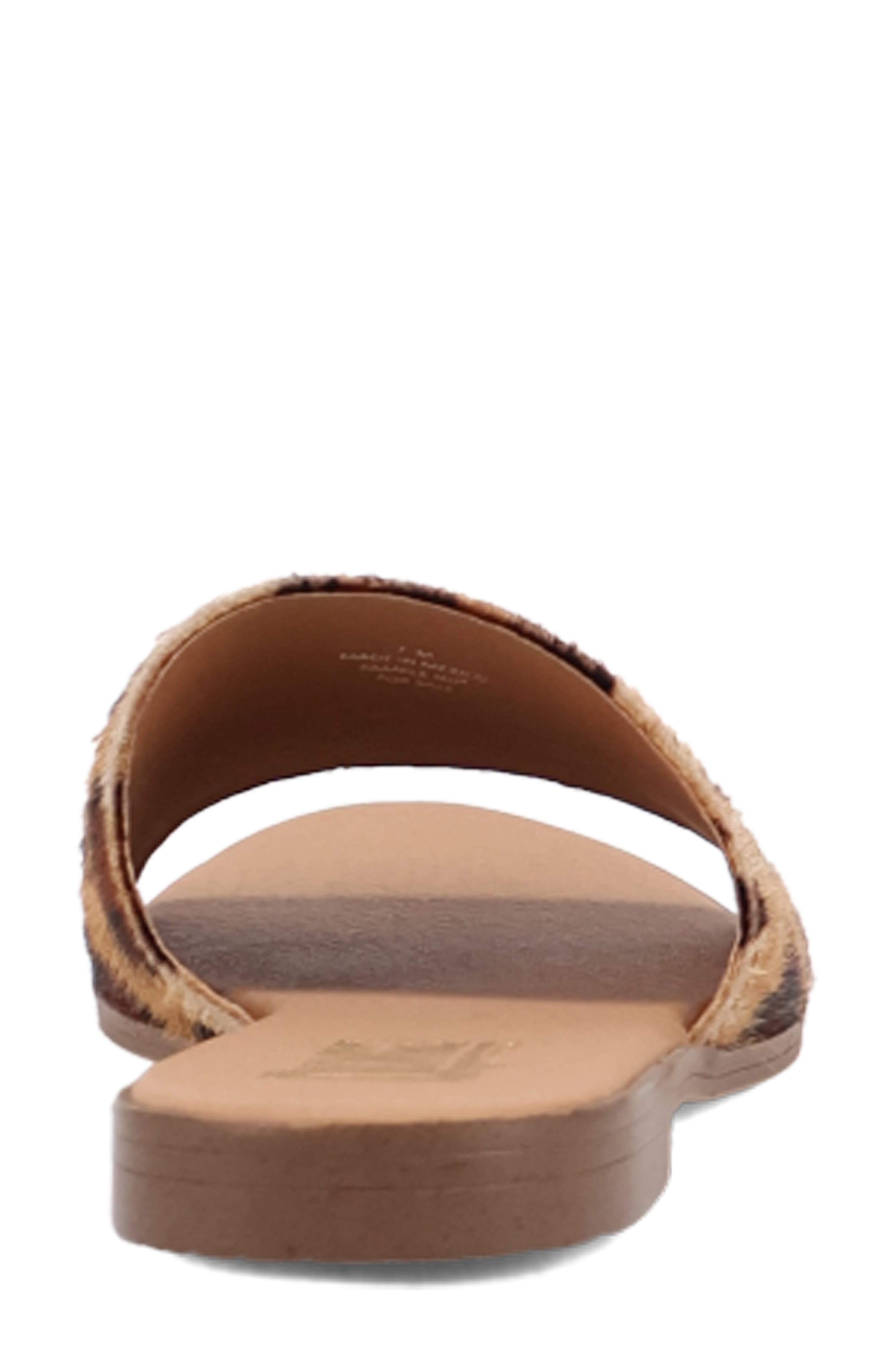 Dingo Tabby Genuine Calf Hair Slide Sandal, Alternate, color, Leopard