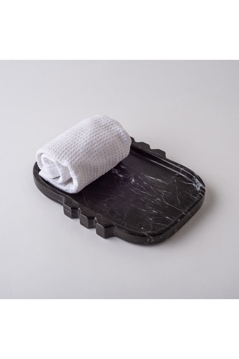 Tauro Tray, Alternate, color, Black Marble