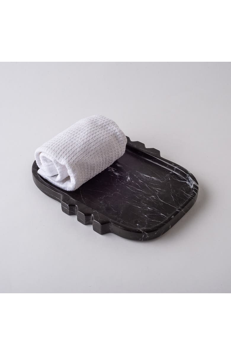 AndJacob Decor Tauro Tray, Alternate, color, Black Marble