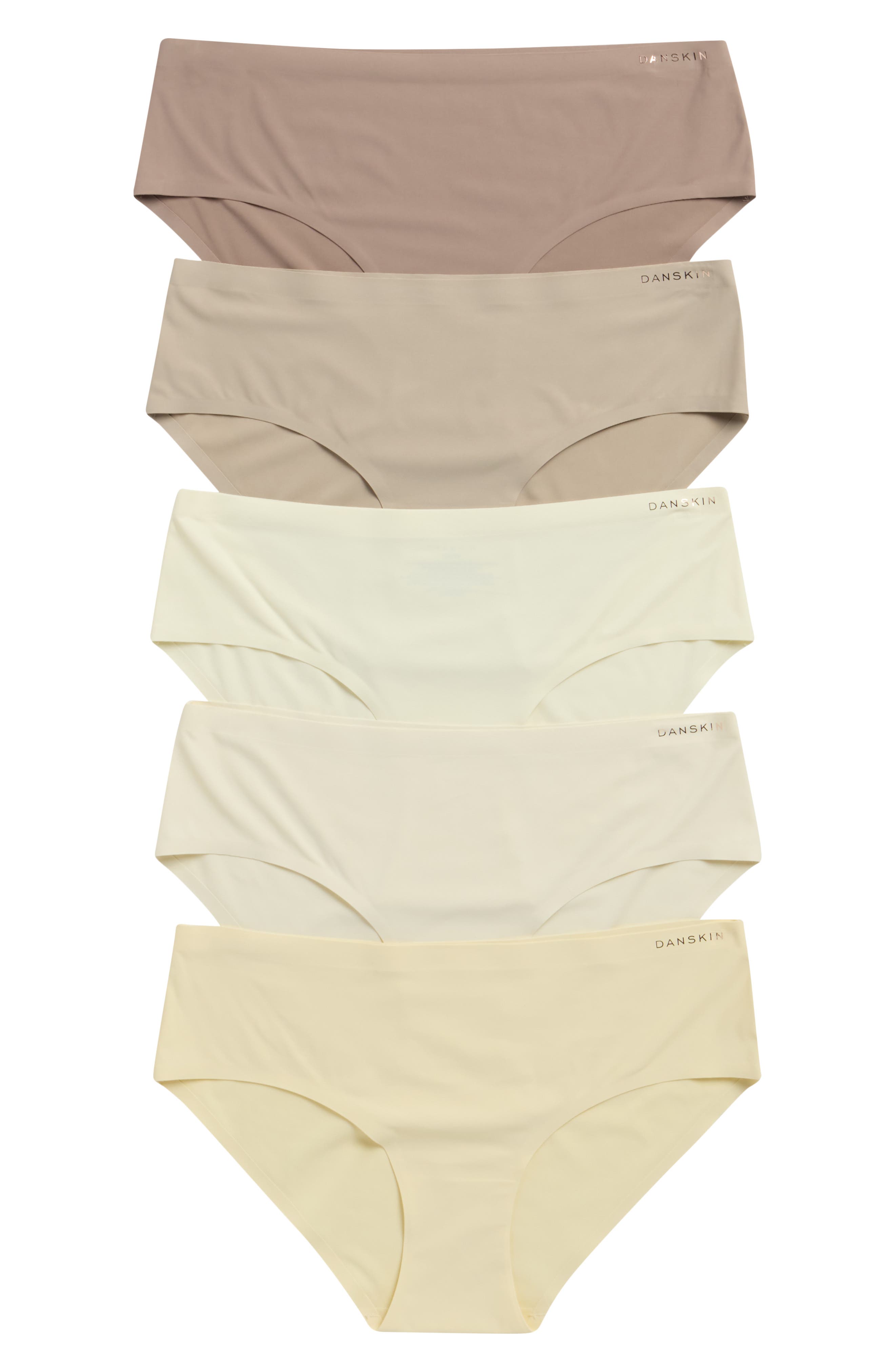 Danskin 5-Pack Microfiber Hipster Briefs