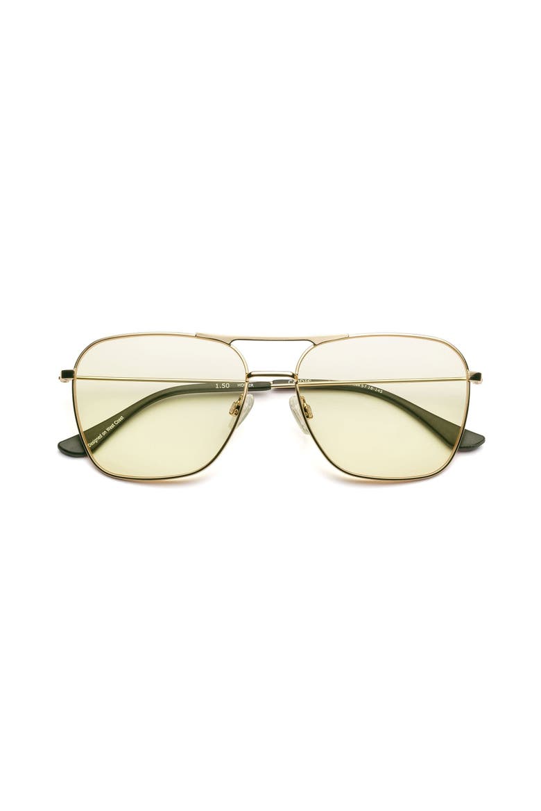 Hooper | Reading Glasses, Main, color, Polished Gold Yellow
