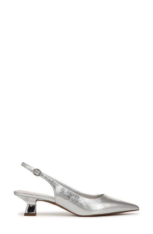 Franco Sarto Jaden Pointed Toe Slingback Pump In Silver