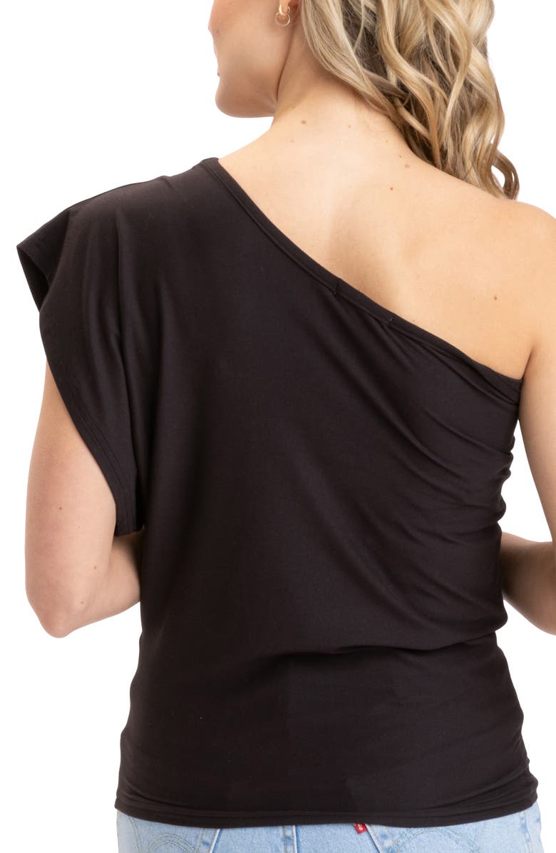 Threads 4 Thought Shivani Luxe Jersey One-Shoulder Top, Alternate, color, 