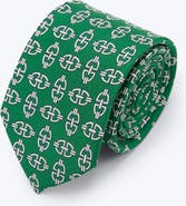Knottery & Co Checkerlinks Printed Silk Tie
