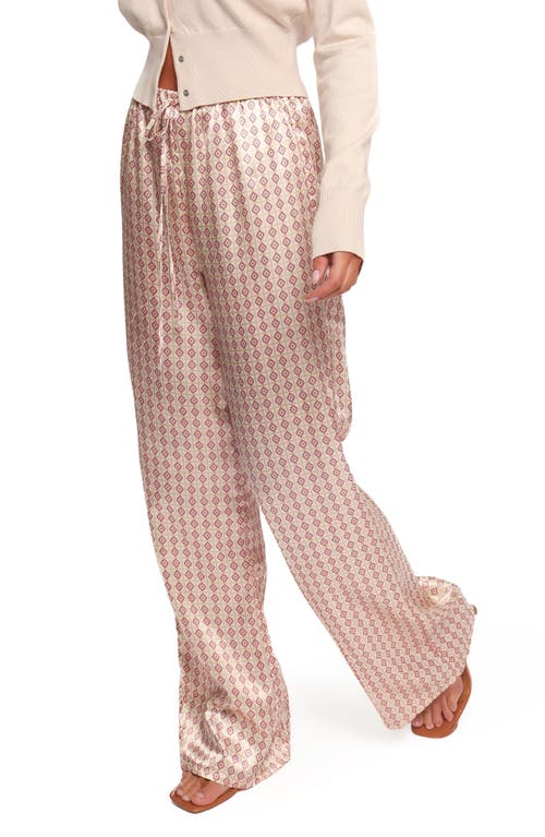 Petal And Pup Petal & Pup Danae Wide Leg Satin Pants In Pink
