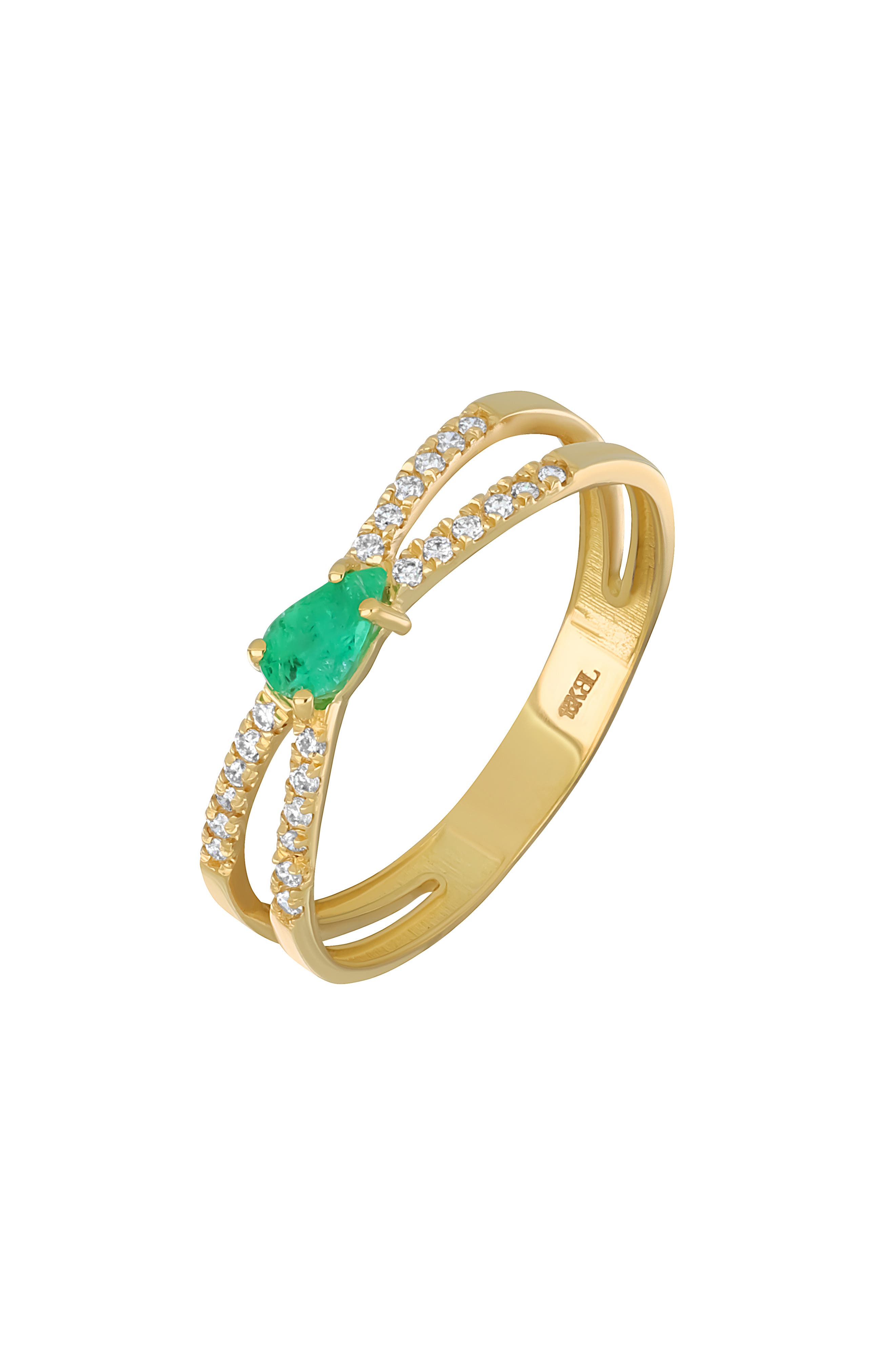 Bony Levy El Mar 18K Gold Gemstone & Diamond Stackable Ring