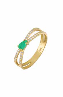 Bony Levy El Mar 18K Gold Gemstone & Diamond Stackable Ring