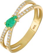 Bony Levy El Mar 18K Gold Gemstone & Diamond Stackable Ring